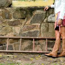 Wearable Art Wrap Skirt