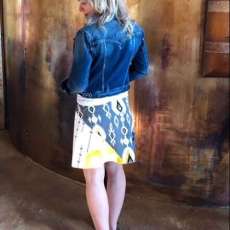 Wearable Art Wrap Skirt