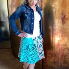 Wearable Art Wrap Skirt