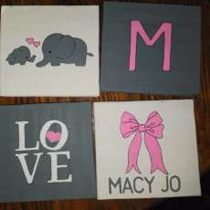 Baby Girl Nursery Plaques