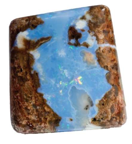 Arizona Blue Opal Cut by Vincent