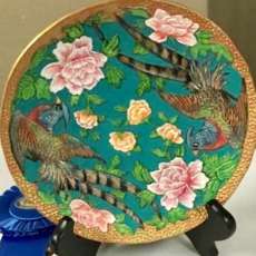 Handcarved Leather Plate