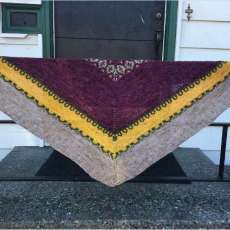 Kodikas Shawl Designed by Caitlin Hunter, Knit by Lindalou Anne Holley