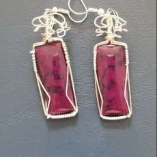 Purpke Stone Earrings