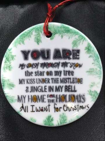 All I Want For Christmas Ornament