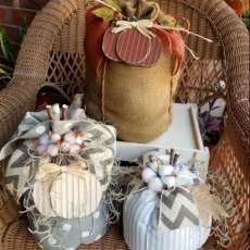 Fall Fabric Pumpkins