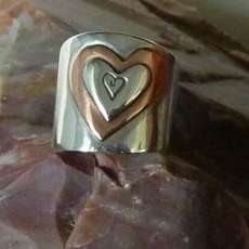 Silver and Copper Wrap Ring
