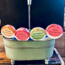 Half and Half Loofa Soaps