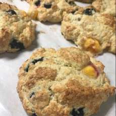 Blueberry Peach Scone