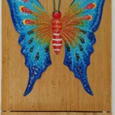 Colorful Butterfly With Colorful Hangers