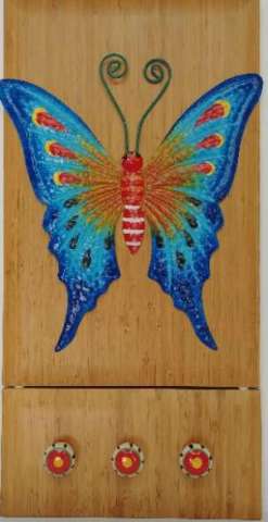 Colorful Butterfly With Colorful Hangers