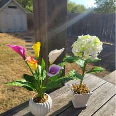 Hydrange and Calla Lily