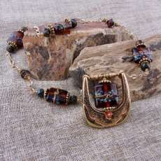 Western Belt Buckle Necklace