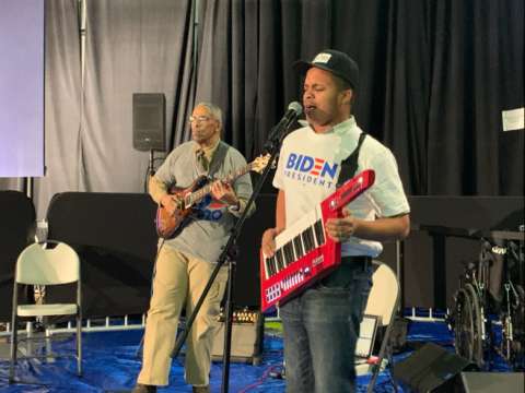 Jazzy Trinity Plays at Biden Rally 2020 (Sc)