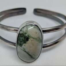 Green Onyx and Sterling Silver