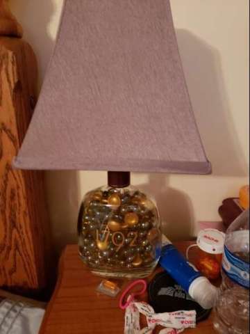 1792 Night Stand Lamp With Beads