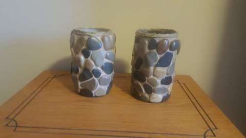 Handmade Rock Vases