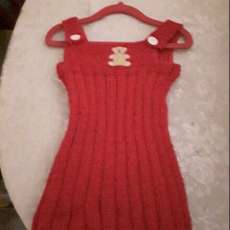 Red Handknitted Jumper