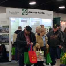 Crowds in Front of James Hardie Exhibit