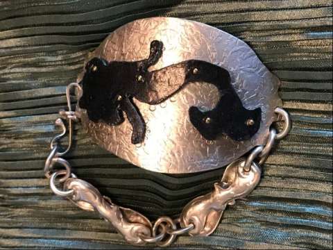 Mermaid Silhouette Bracelet (.925 Sterling Silver)