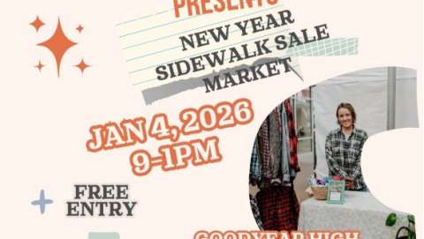 New Year Sidewalk Sale Market