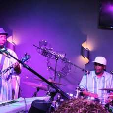 Marty (Saxman) Montgomery, Timekeeper (Drums), Sir Pablo (Guitarist) Trent Magic (Keyboardist)