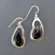 Haitian Black Coral Earrings