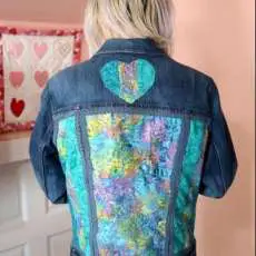 Denim Batik Jacket