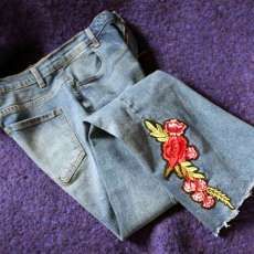 Rose Embellished Jeans