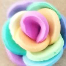 Colorful Rose Stud Earring