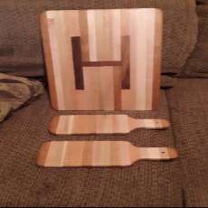 Chopping Block and Cheese Paddles