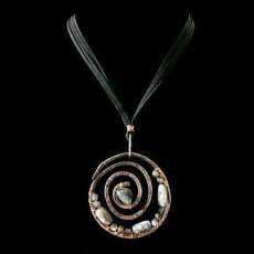 Hammered Swirl Pendant