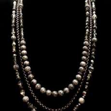 Custom Glass and Labradorite Necklace