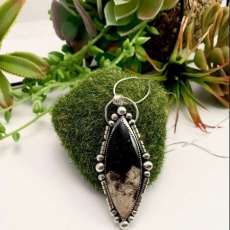 Fossilized Palm Root Pendant