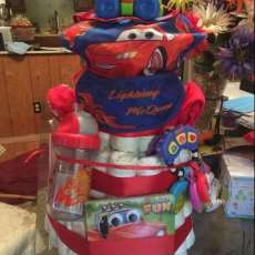 The Cars Diaper Cake