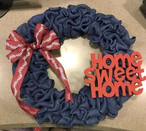 Home Sweet Home Burlap Wreath