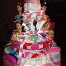 Disney Princess Diaper Cake