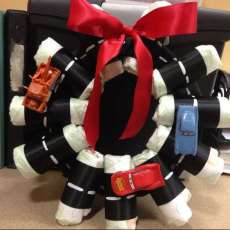 Disney the Cars Diaper Wreath