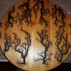 Standard Fractal Burned Lazy Susan