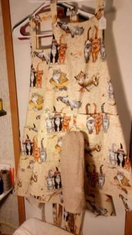 Kittens on the Beach Apron With Towel Holder