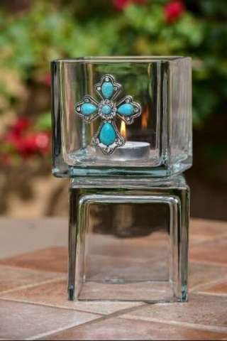 Jeweled Candle Holder/Flower Vase