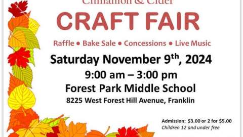 Cinnamon & Cider Craft Fair