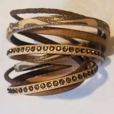 Double Wrap With Swarovski Crystal