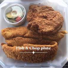 Fish and Pork Chop Plate