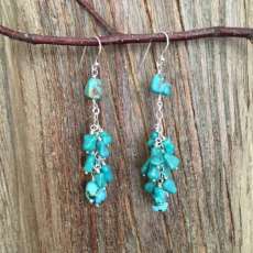 Turquoise and Sterling Silver Earrings