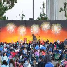 Liquid Blue at 4th of July Concert in Los Angeles CA