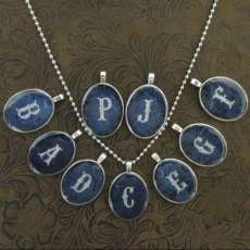 Jean Bead Letter Necklace