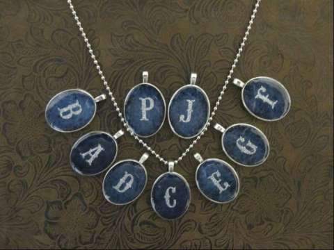 Jean Bead Letter Necklace