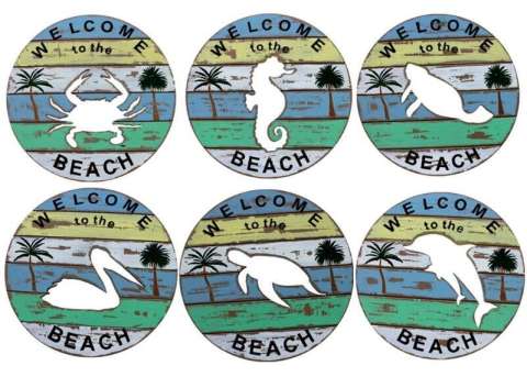 6 Cut Out Beach Welcome Designs 6 Cabin Designs Also