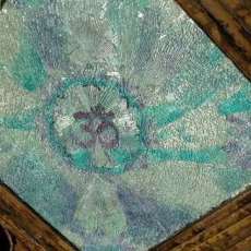 Mosaic Art Glass OM Symbol Wall Hanging